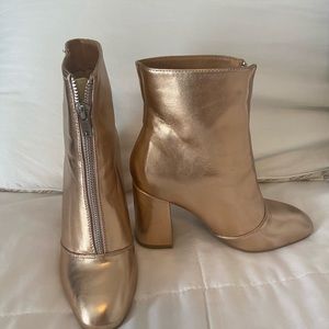 Rose gold boots